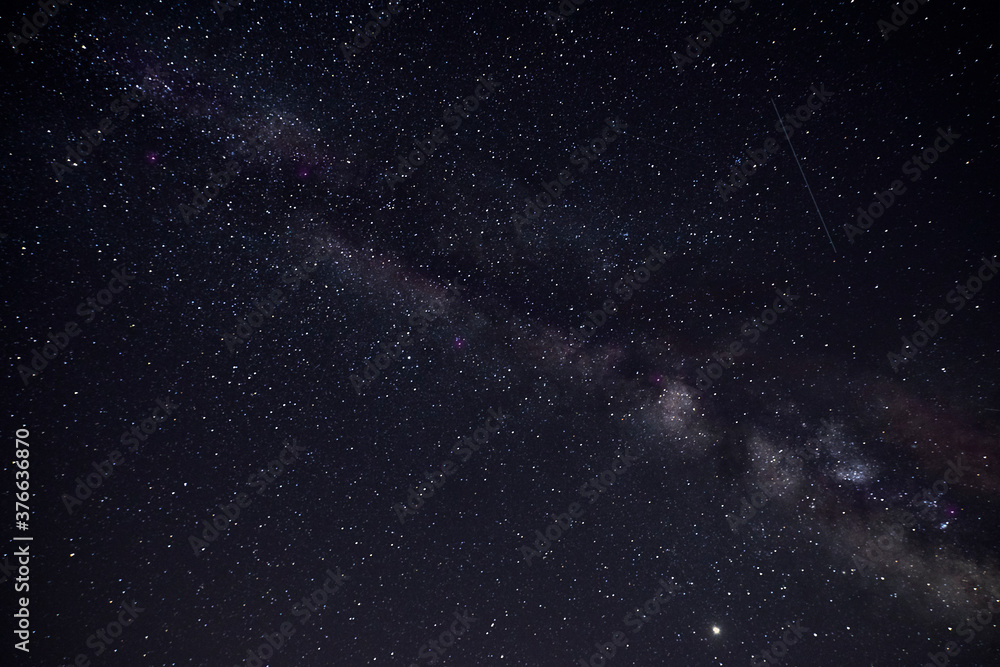 View of the starry night sky and the Milky Way. Concept astronomy View of the starry night sky and the Milky Way. Concept astronomy