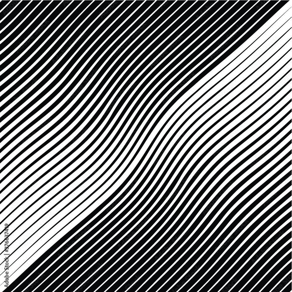 Abstract warped Diagonal Striped Background . Vector curved twisted slanting, waved lines texture
Abstract warped Diagonal Striped Background . Vector curved twisted slanting, waved lines texture