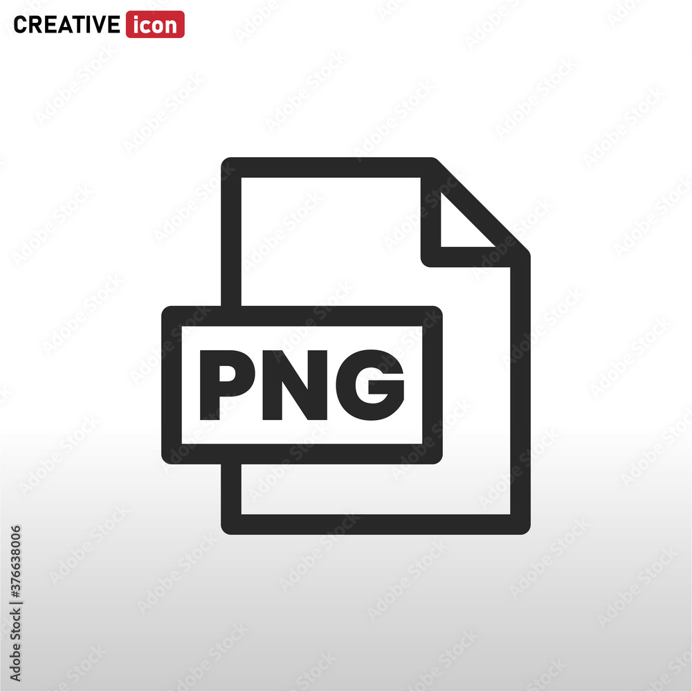 PNG file icon vector . Png sign PNG file icon vector . Png sign