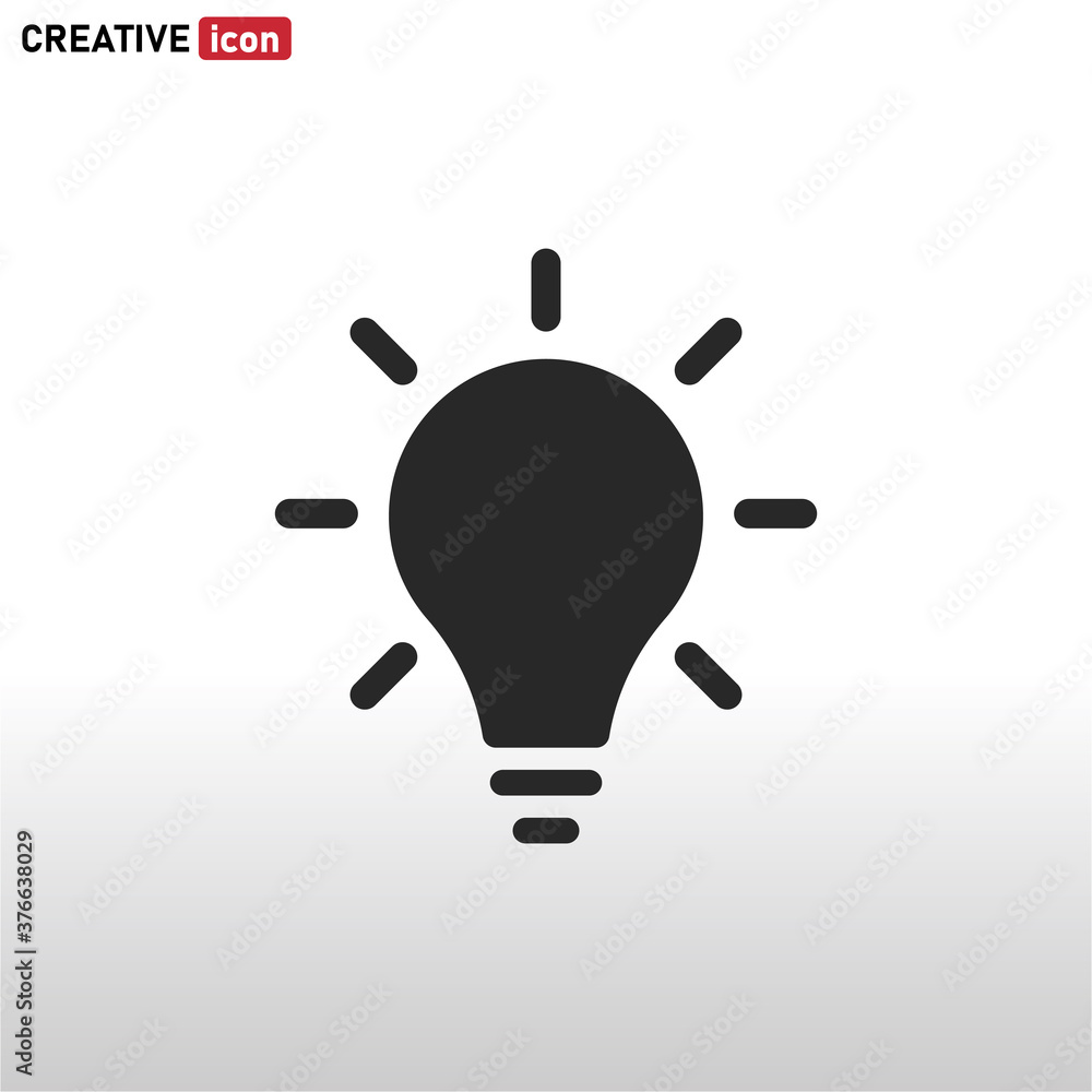 Light Bulb icon vector . Bulb sign Light Bulb icon vector . Bulb sign