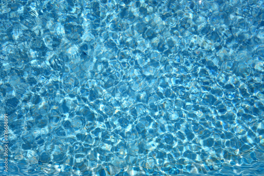 Water pattern in swimming pool.