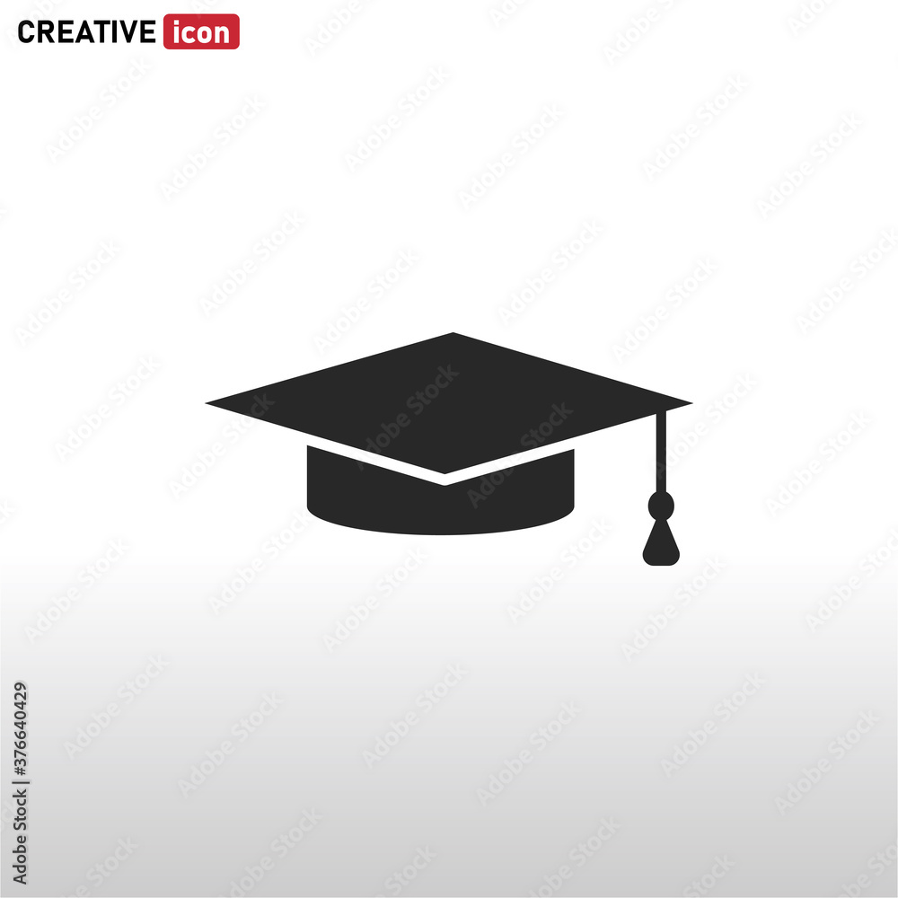 custom made wallpaper toronto digitalGraduation icon vector . Education sign