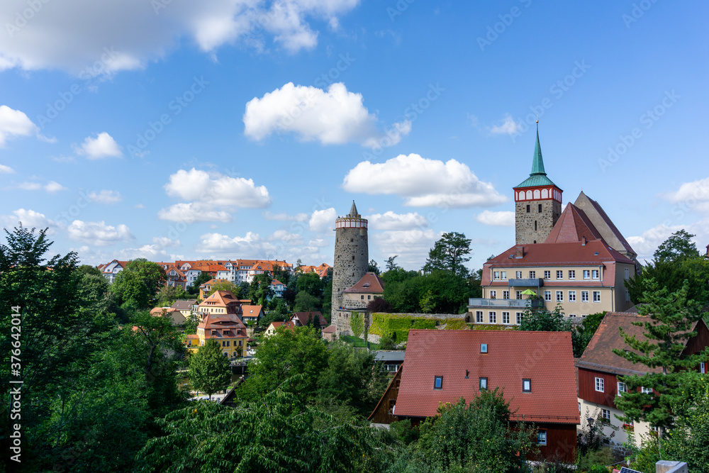 cityscape view of the old town of Bautzen in Saxony