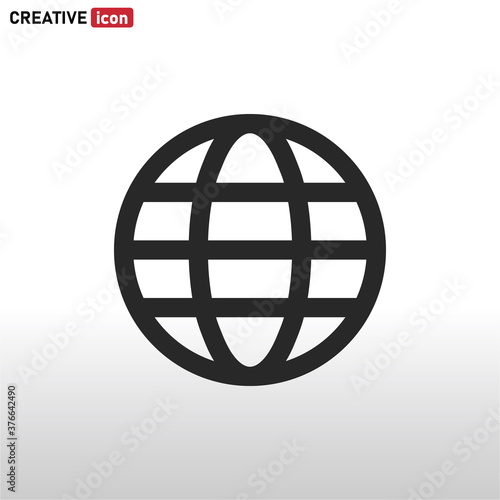 World icon vector . Globe sign