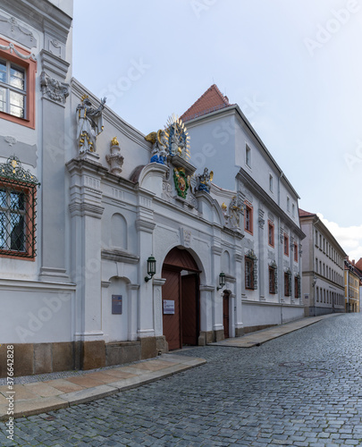 view of the historic catehdral chapter building in Bautzen