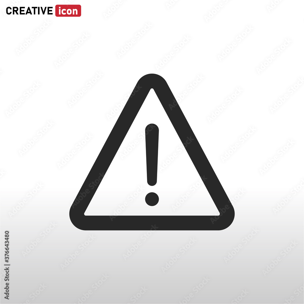 Warning icon vector . attention sign