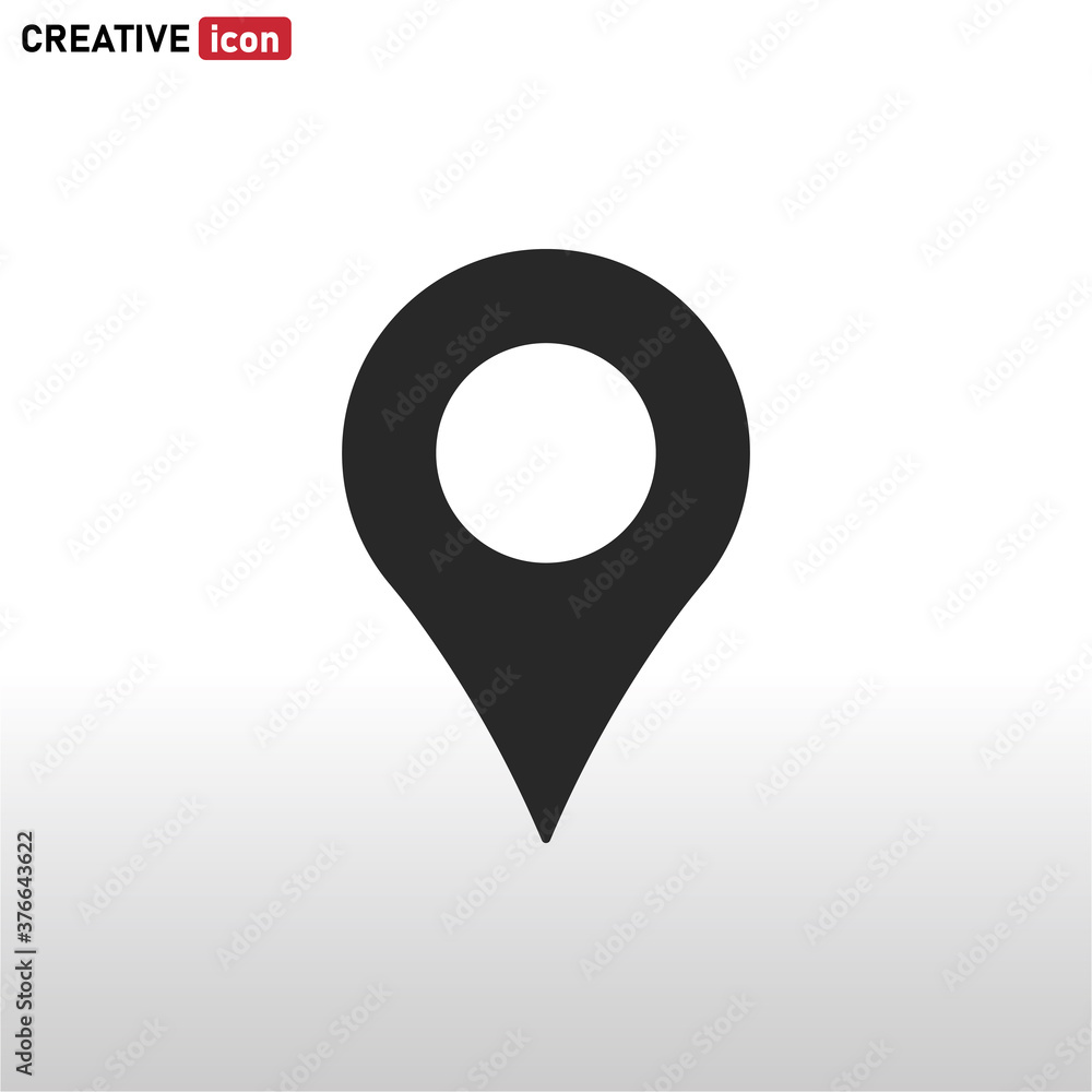 Location icon vector . Map pin sign Location icon vector . Map pin sign