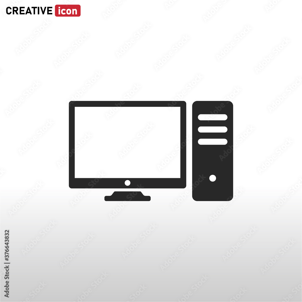 Computer icon vector . pc sign Computer icon vector . pc sign