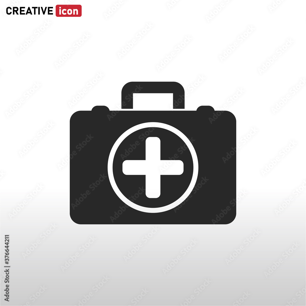 First aid icon vector . Medical sign First aid icon vector . Medical sign