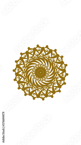 sunflower mandala, this design is perfect for decorations, symbols and more