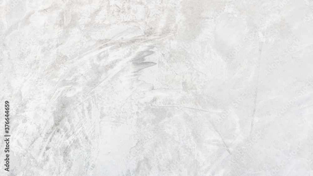 Naklejka premium White cement wall background in vintage style for graphic design or wallpaper. Pattern of soft concrete floor in retro concept.