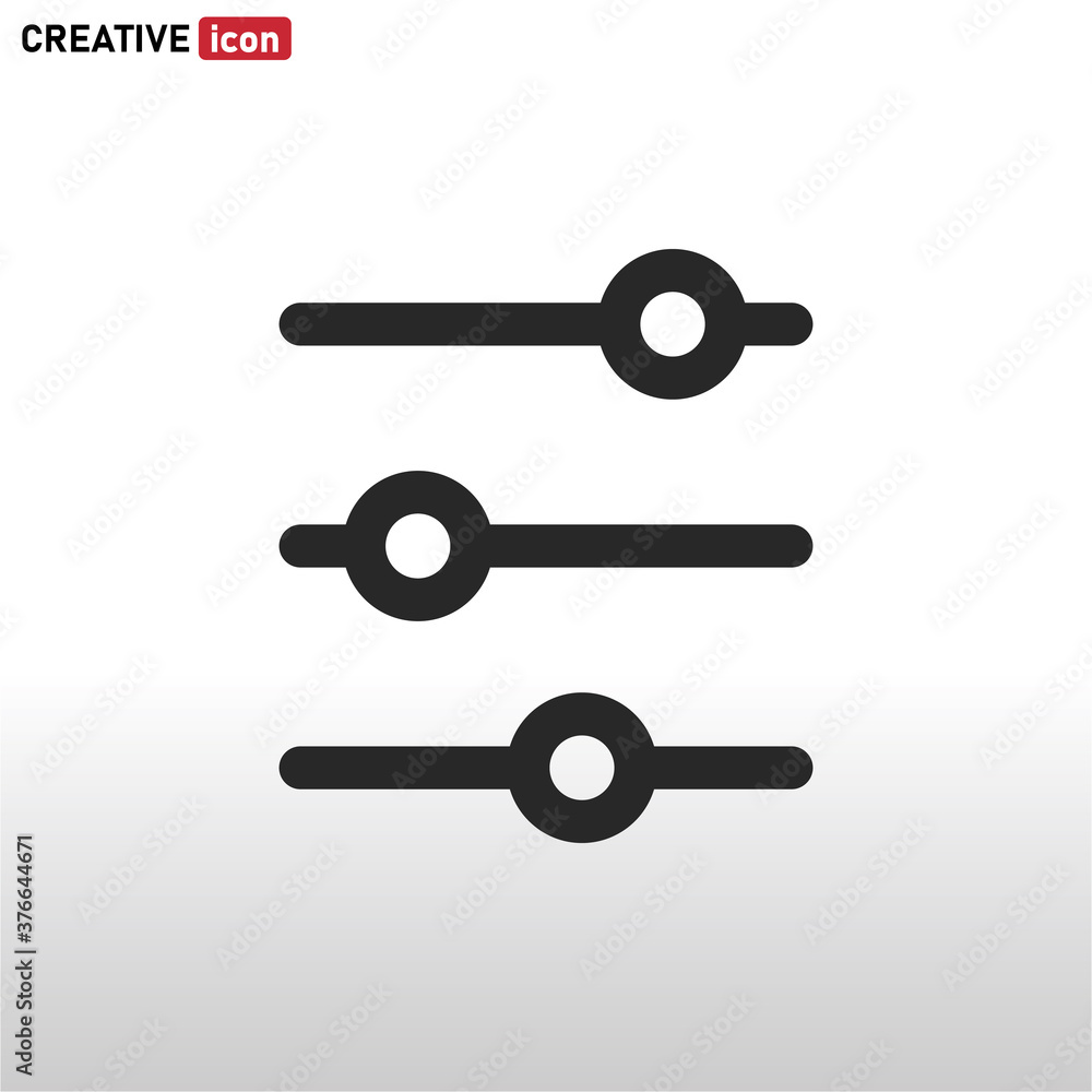 Adjustment icon vector . adjusting sign Adjustment icon vector . adjusting sign