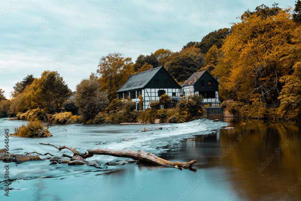Fototapeta premium Solingen, Schleiferei Wipperkotten, Ruhrgebiet