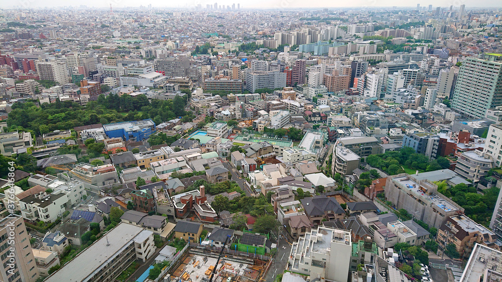 Fototapeta premium 東京都渋谷区鳥瞰図