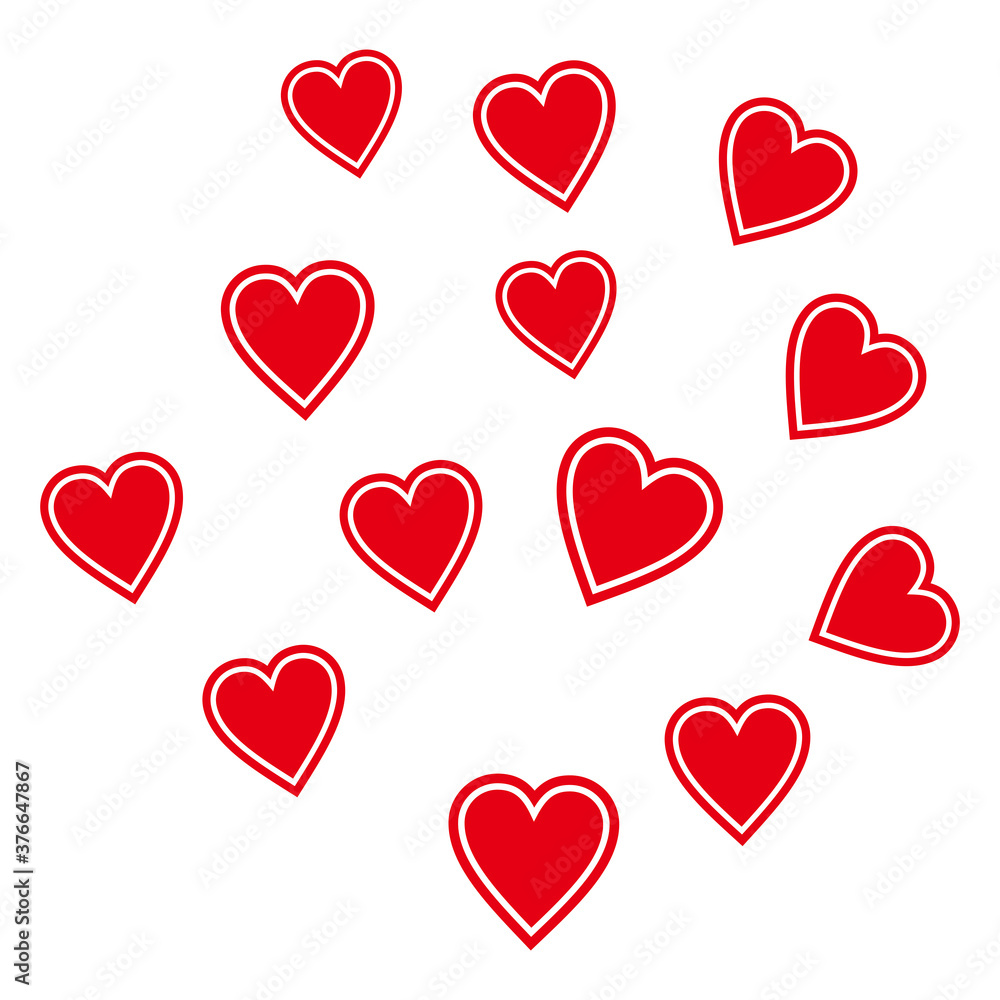 love set, icon vector illustration symbol