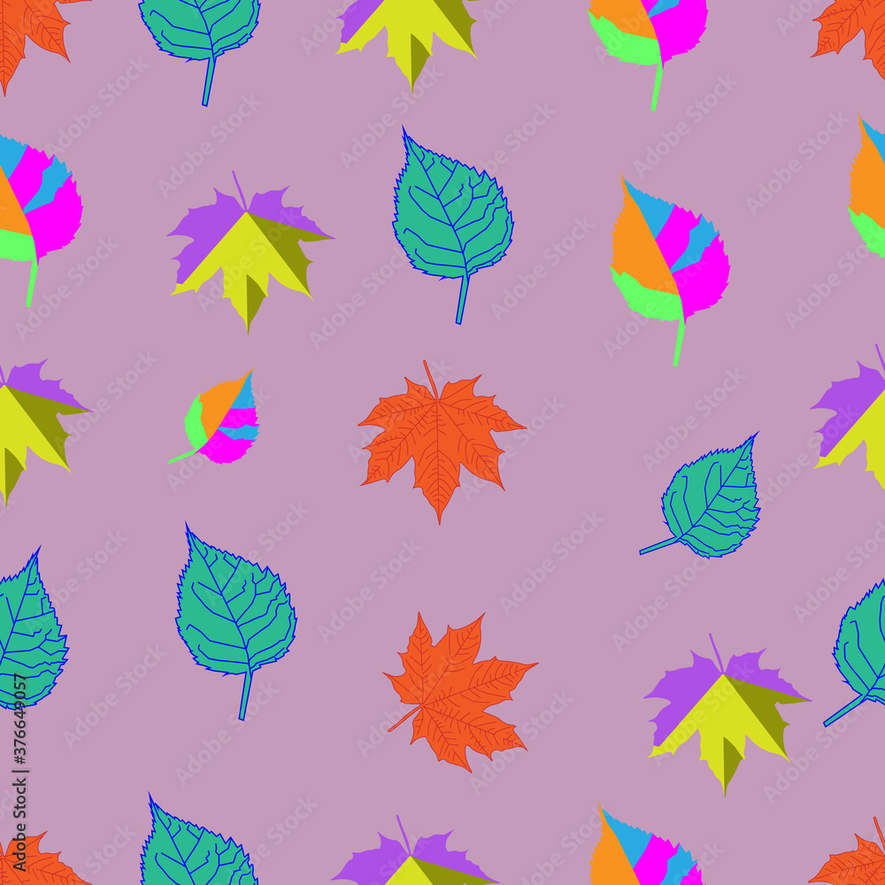 Fototapeta premium Leaves pattern