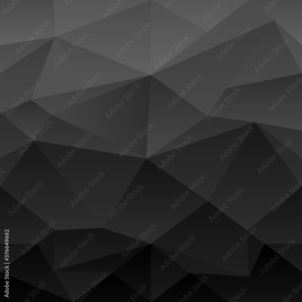 Plakat Abstract black polygonal background.To see the other vector geometric backgrounds , please check Abstract Polygonal Backgrounds collection.