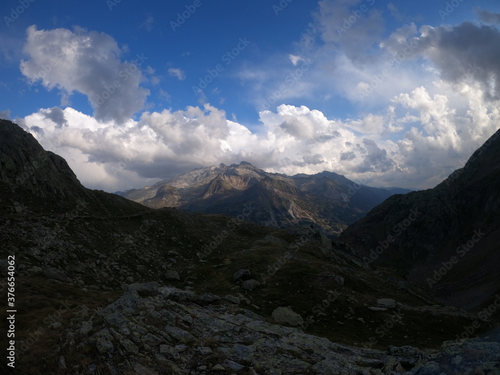 view from the top of a mountain of Pyrenees