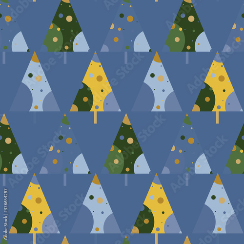 Abstract repeating Christma...