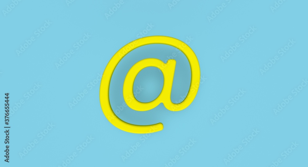 Electronic mail sign on background. Email address letter and web concept. 3D render Electronic mail sign on background. Email address letter and web concept. 3D render