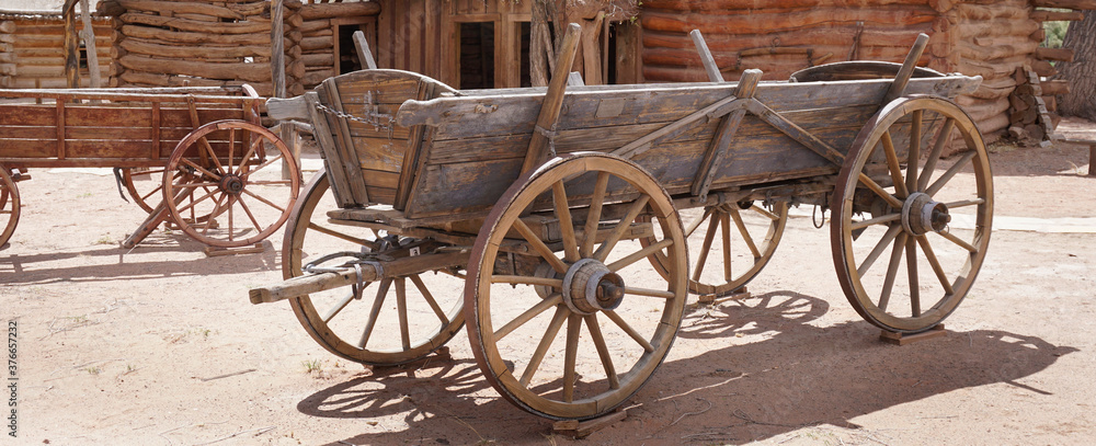 Old pioneer wagon, Utah 