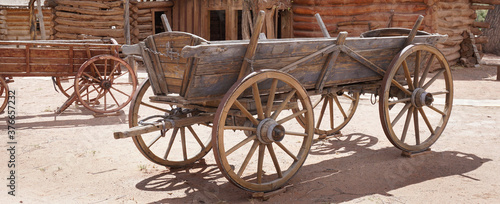 Old pioneer wagon, Utah 