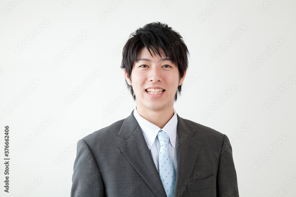 笑顔のビジネスマン 笑顔のビジネスマン