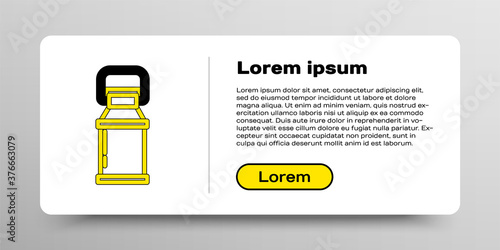 Line Can container for milk icon isolated on white background. Colorful outline concept. Vector.