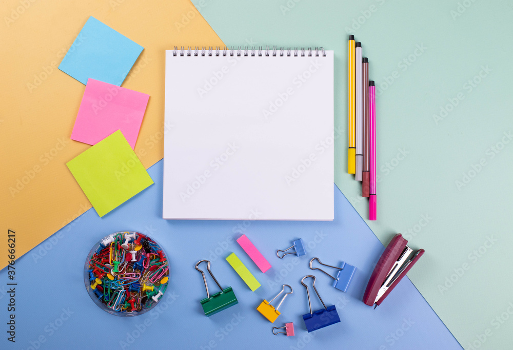 schooling concept represented by different stationary items schooling concept represented by different stationary items
