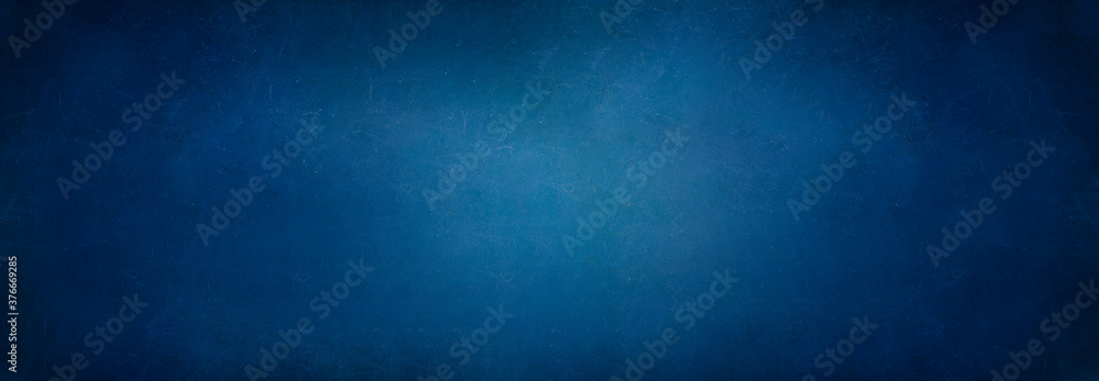 Fototapeta Empty space of Blue plaster concrete wall grunge texture background.