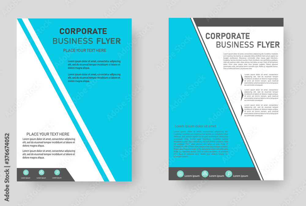 Naklejka premium Business brochure abstract vector template. Brochure design, cover modern layout, annual report, poster.