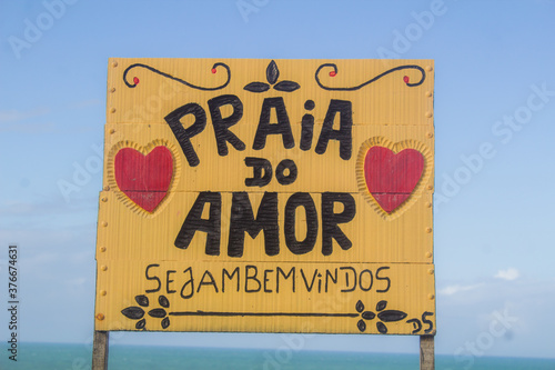 PIPA, RN, BRAZIL - JULY 17, 2020: Beach ​​plates.