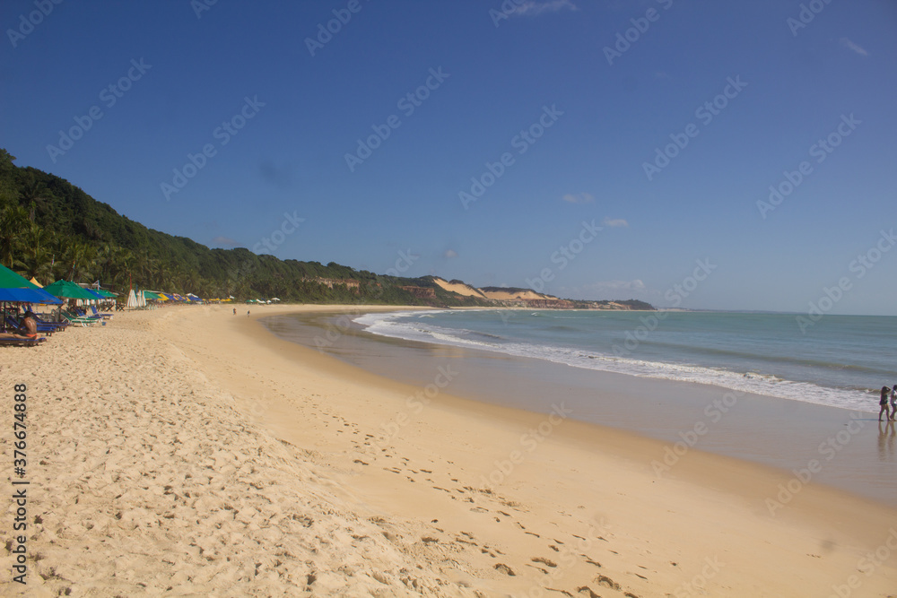 beautiful beach landscape on a very beautiful day