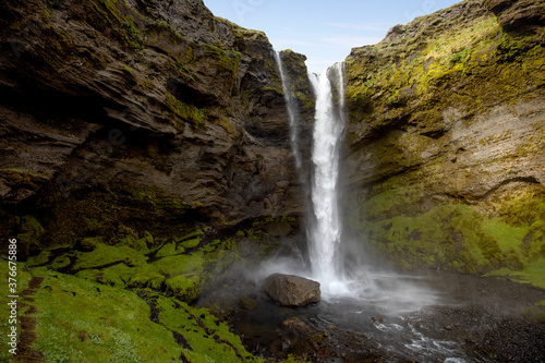 Waterfall located in south Iceland