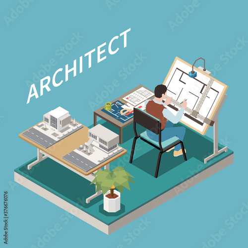 Architect At Work Composition