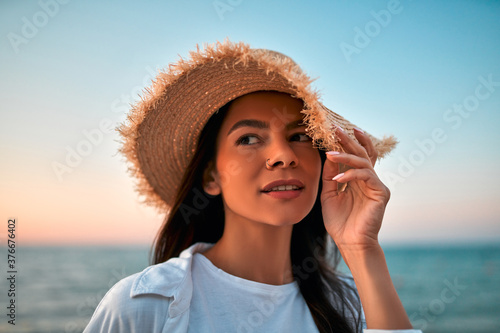 Woman on the beach