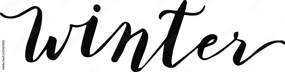 Naklejka premium The inscription of the word 
