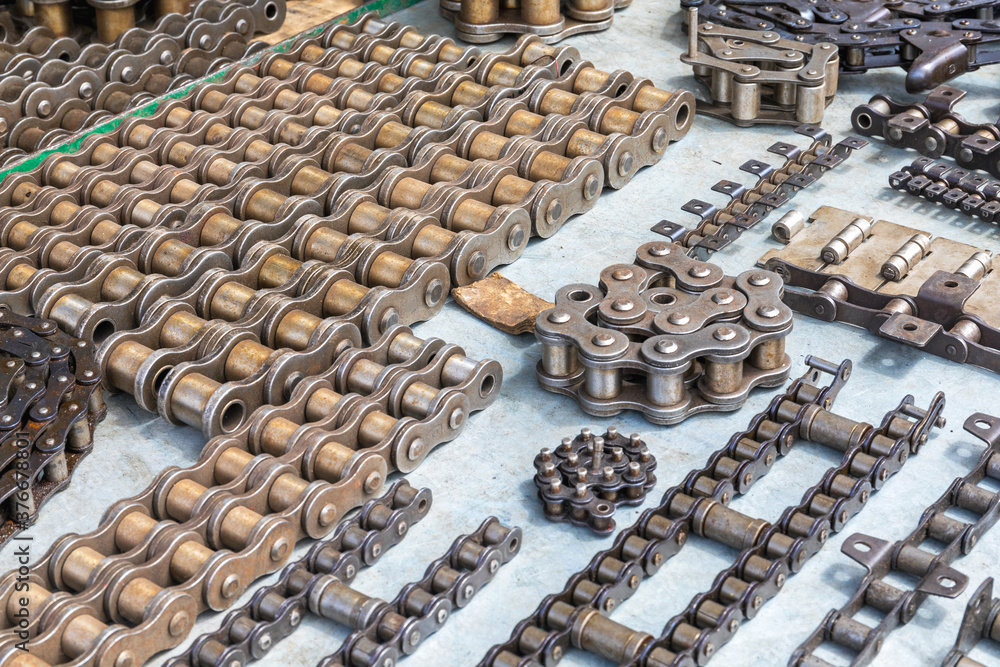 Roller Chain Parts Stock Photo Adobe Stock