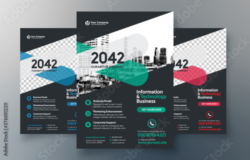 City Background Business Book Cover Design Template