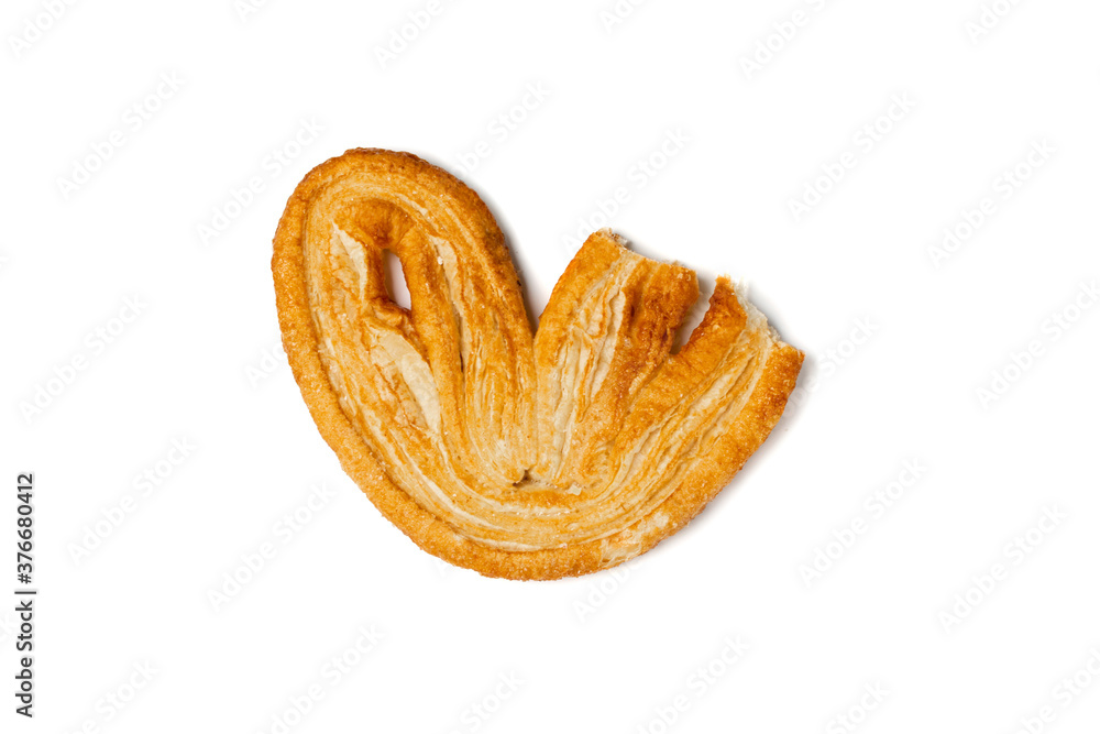 Sweet Braided Puff Palmiers Pastry or Pate Feuilletee Sweet Braided Puff Palmiers Pastry or Pate Feuilletee