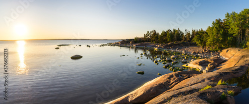 Fototapeta Naklejka Na Ścianę i Meble -  Sunset on the Baltic coast