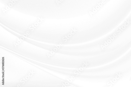 White cloth background abstract with soft waves.