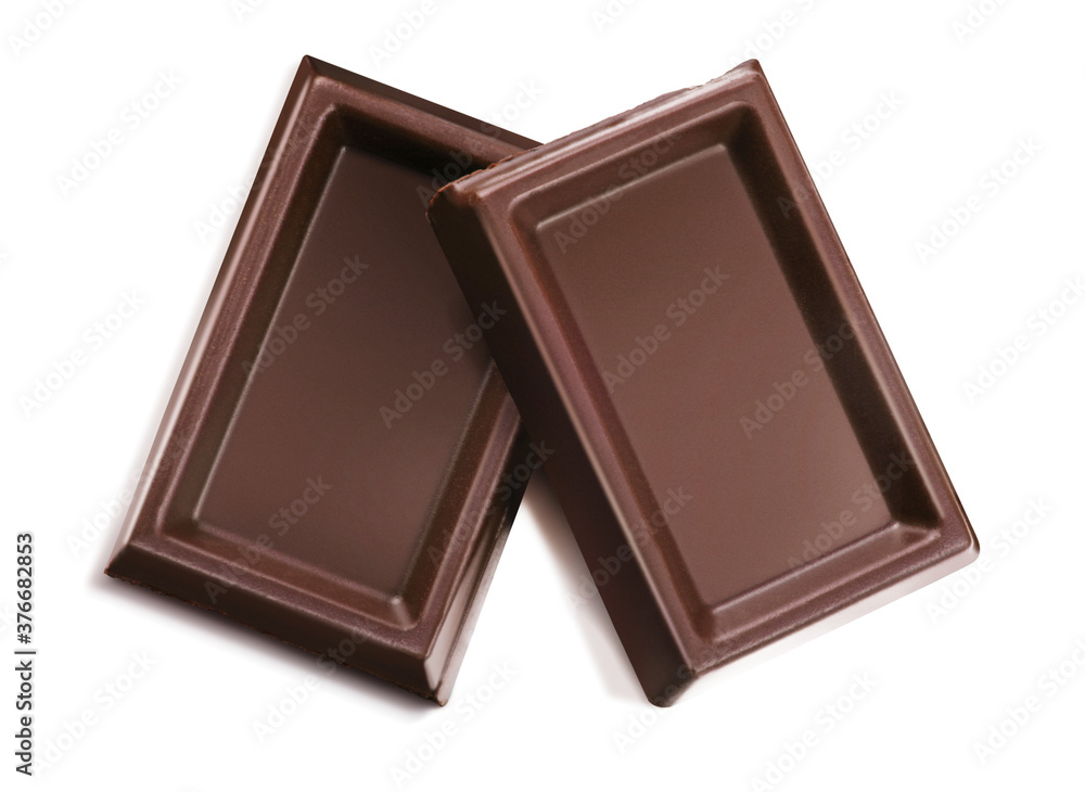 Chocolate isolated on white, cleaned and retouched photo./Path Chocolate isolated on white, cleaned and retouched photo./Path