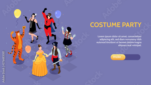 Costume Party Horizontal Banner