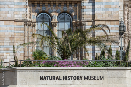 Exterior view of the Natural History Museum in South Kensington, London UK photo