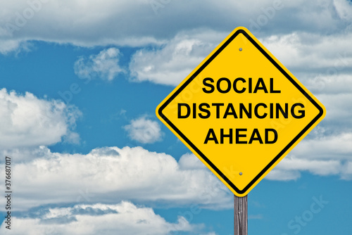 Social Distancing Warning Sign
