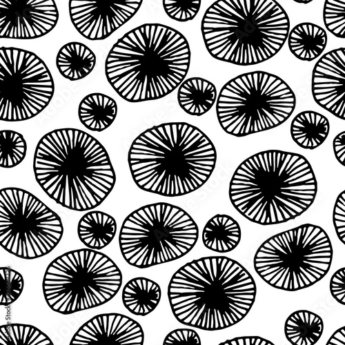 seamless pattern, background, texture from abstract elements in the form of circles and ovals, contours, doodling for paper design, fabric, interior. raster copy