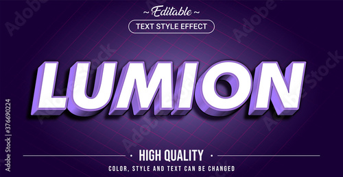 Editable text style effect - Lumion theme style.