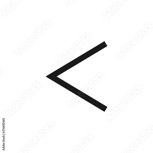 Greater than icon. Mathematics symbol modern, simple, vector, icon for website design, mobile app, ui. Vector Illustration