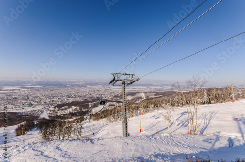 Cable car in the mountains © foras05